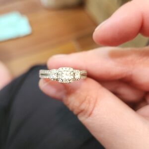 Timeless 14kt White Gold Diamond Halo Ring